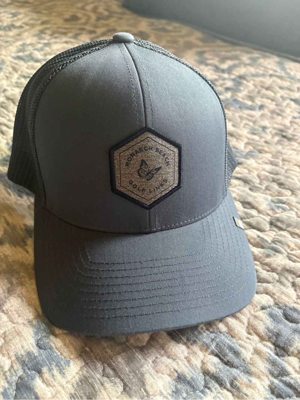 Monarch Beach Golf Links Gray Trucker Hat Travis Mathew